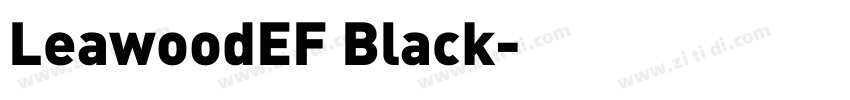 LeawoodEF Black字体转换